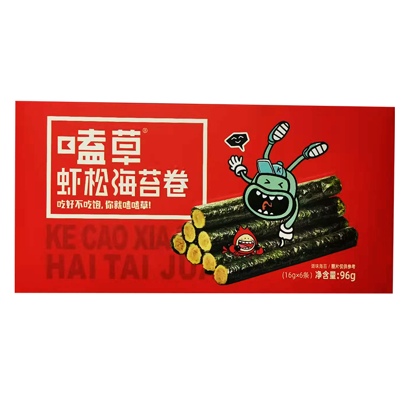 嗑草 虾松苔卷96g(盒装)