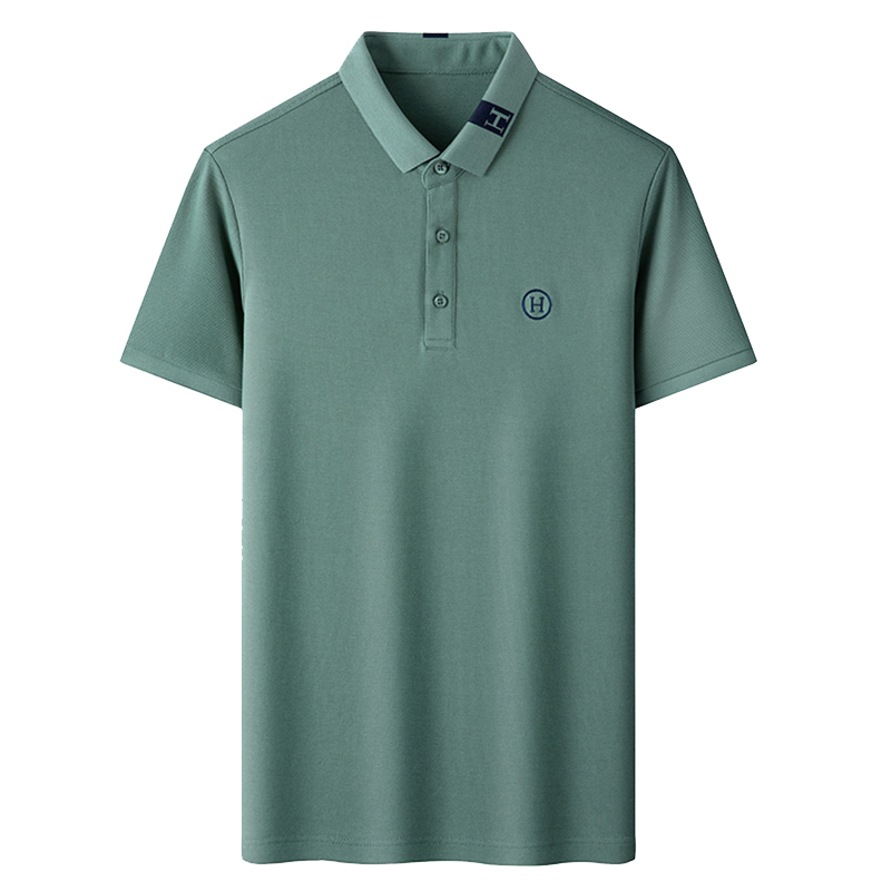 恒源祥夏季男士短袖t恤翻领高端刺绣纯棉polo衫男宽松休闲上衣潮