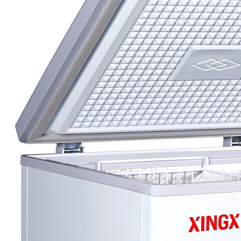星星(XINGX)家用商用冰柜 冷藏冷冻双温冷柜卧式冰箱雪糕柜顶开门大容量 双温双箱