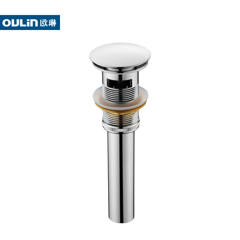 欧琳(OULIN) 下水器OLXS101 面盆下水器 弹跳翻板 不锈钢下水管 OLXS101弹跳下水器