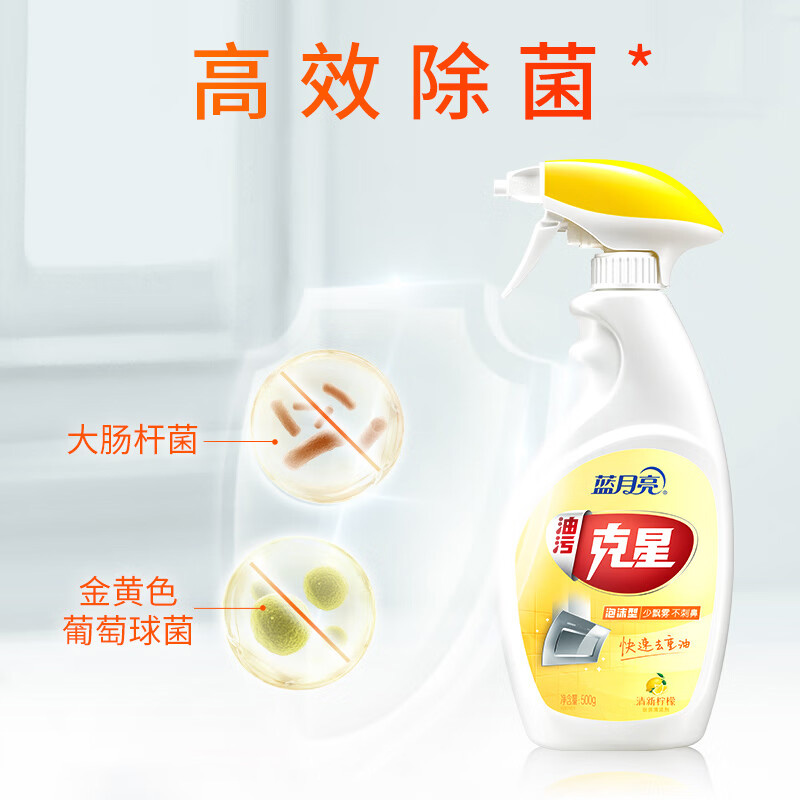蓝月亮清洁剂套装500g*2瓶高效除菌泡沫型柠檬香10001335高清大图