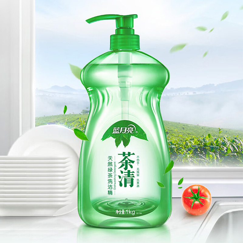 蓝月亮洗洁精套装1kg*4瓶温和亲肤快速去油10000943高清大图