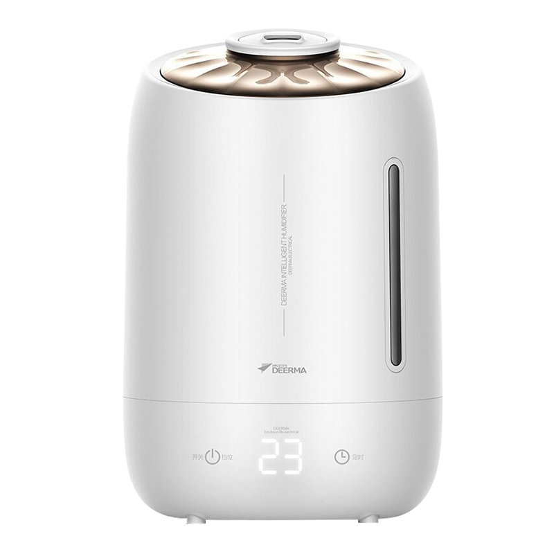 德尔玛(Deerma) 加湿器 5L大容量 家用卧室静音 迷你香薰空气加湿 DEM-F600 BK