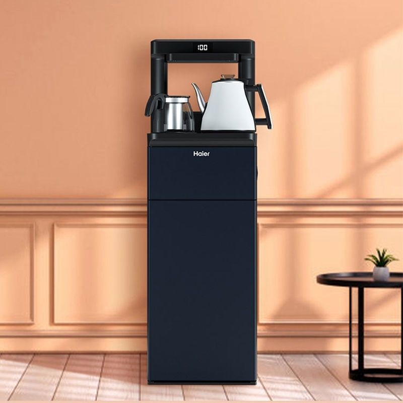 海尔haier茶吧机饮水机yr1962cbs家用下置水桶立式多功能自动上水双重
