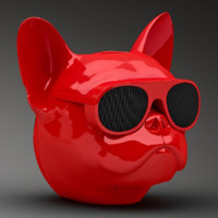 Jarre Aerobull Nano斗牛犬无线蓝牙便携音响 重低音HiFi狗头音箱 亮红色