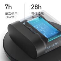 小米(mi)真无线蓝牙耳机Air2 Pro黑色主动降噪通透模式弹窗快速语音唤醒无线耳机手机耳机