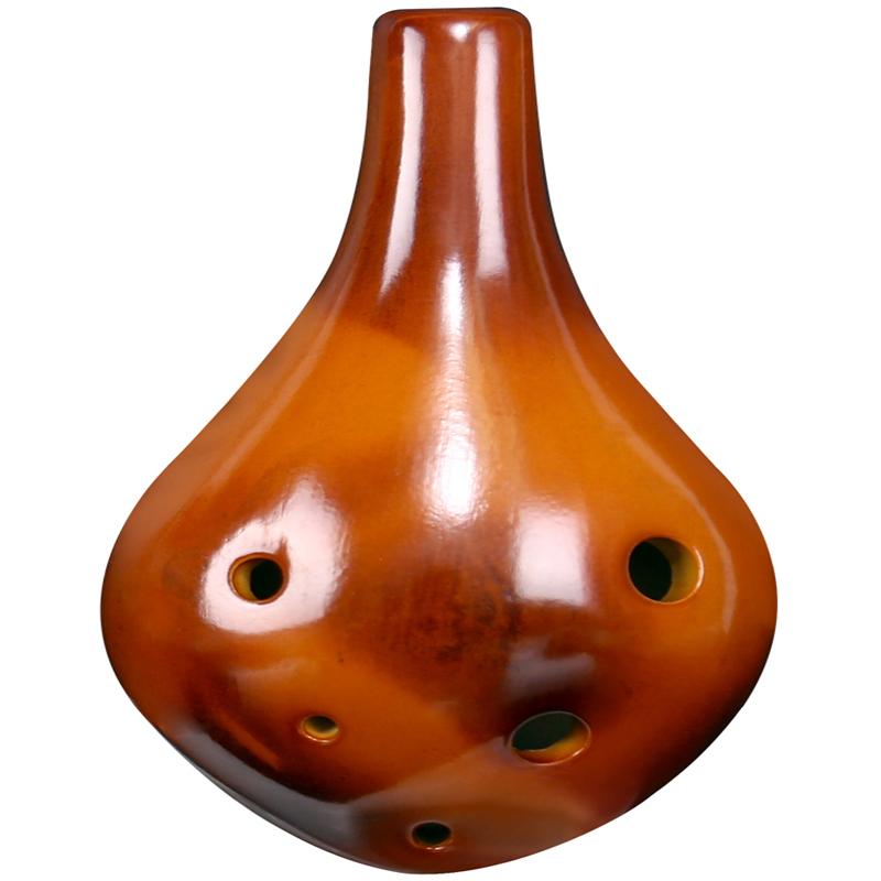 包教会初学入门六孔陶笛6孔12专业中音c调ac儿童学生成人陶埙乐器熏烧