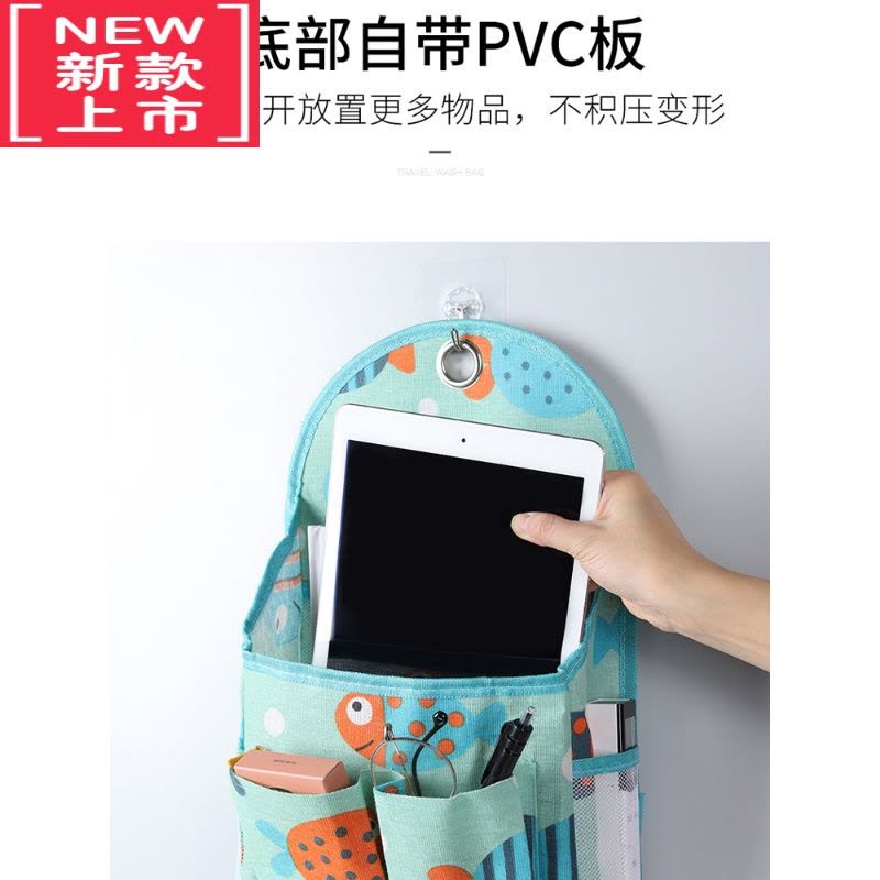 可莉允收纳挂袋挂墙布艺浴室门后墙上置物袋挂式床头学生宿舍寝室袋子图片