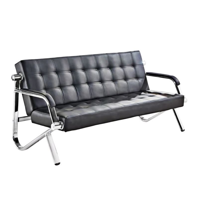 巴洛卡 皮布沙发 沙发椅等候椅沙发等待沙发办公室沙发BLK810西皮三人位高清大图