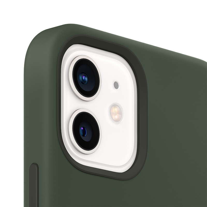 Apple 原装 iPhone 12 | 12 Pro MagSafe硅胶外壳 深绿色 12和12 Pro专用手机壳