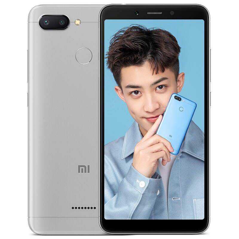 Xiaomi/小米 红米6 4GB+64GB 铂银灰 移动联通电信4G全网通手机