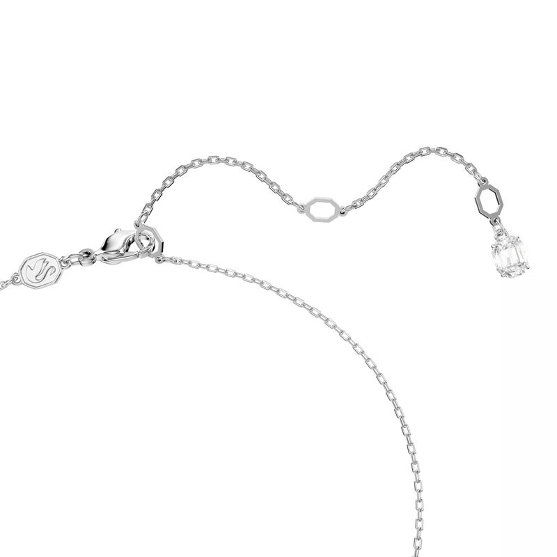 Swarovski/施华洛世奇永恒莫比乌斯链几何白锆石可调节镀铑项链高清大图