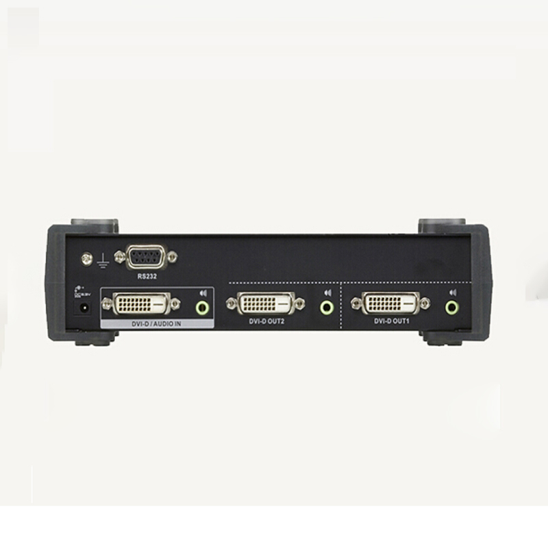 量谷 2端口DVI 双通道 1分2音频视频分配器 一进二出 VS172