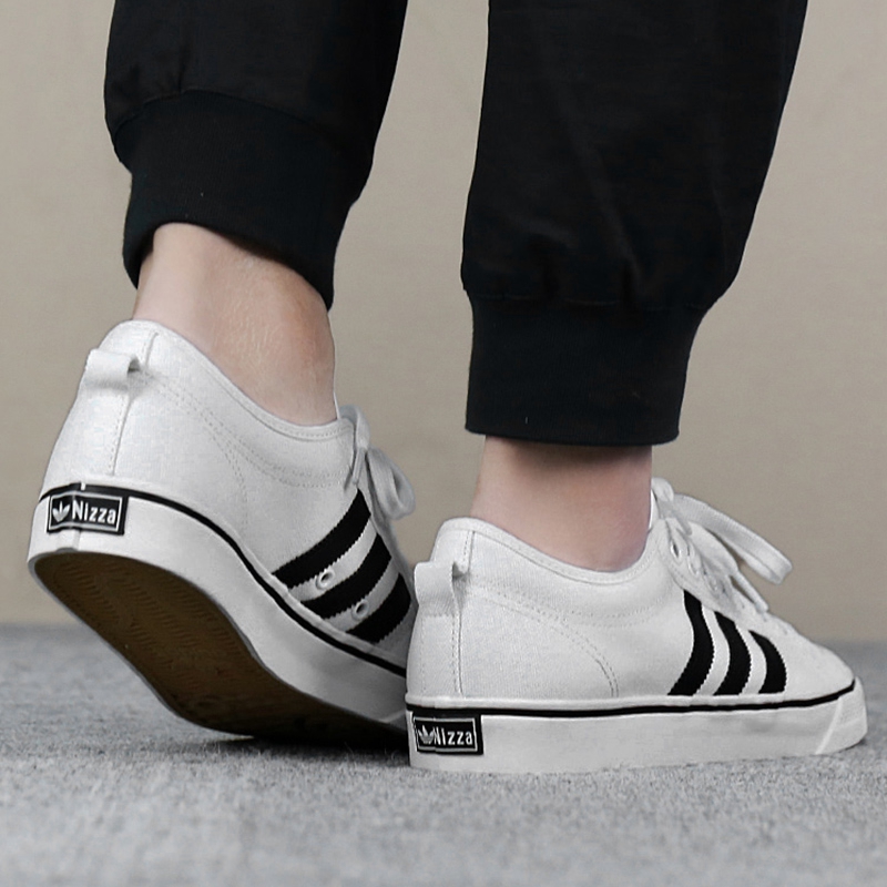 Adidas/阿迪达斯三叶草 男鞋女鞋21新款舒适耐磨低帮情侣帆布鞋休闲鞋 CQ2333高清大图