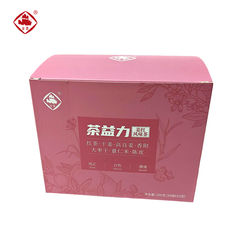 崟露 茶益力 姜红风味茶 陈皮姜枣薏仁米红茶 200g/盒高清大图