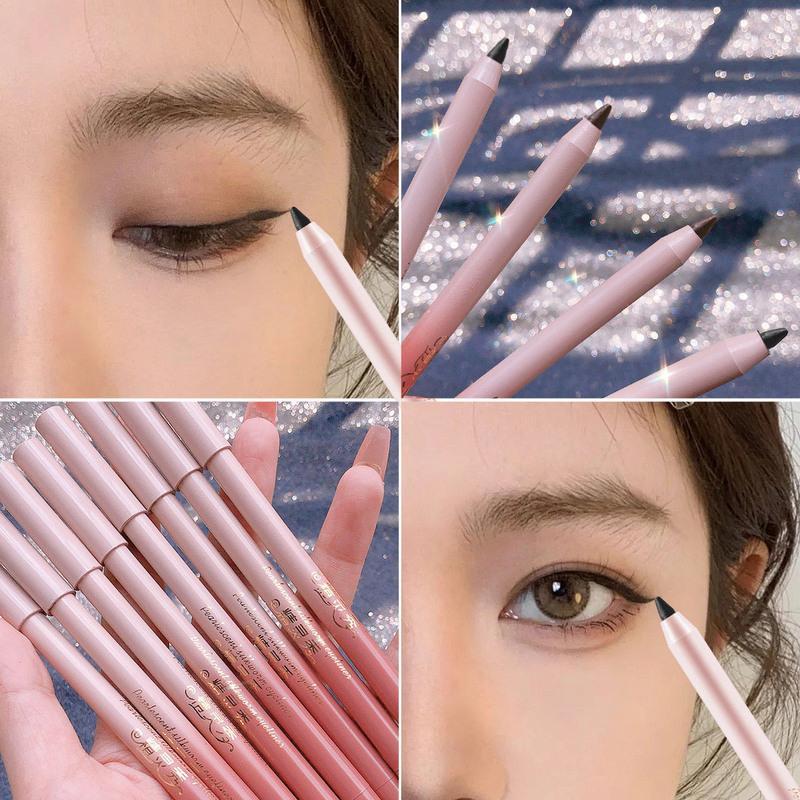 李佳绮推荐眼线胶笔卧蚕防水不晕染极细初学者铅笔式棕色内眼线膏 01#自然黑[胶笔]