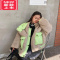 可莉允女童棉服加厚2022冬时髦小女孩羊羔绒外套棉衣中大儿童炸街毛毛衣