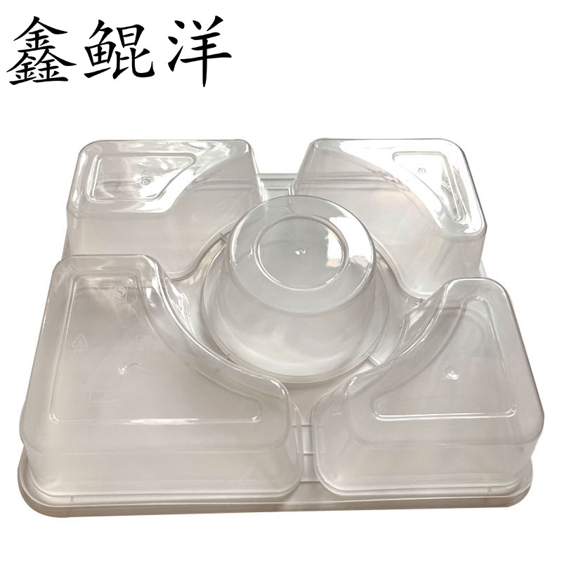 鑫鲲洋 一次性餐盒 1500ml五格 箱高清大图