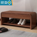 敬平实木换鞋凳鞋架一体家用门口入户可坐式带抽箱收纳鞋凳坐凳穿鞋凳