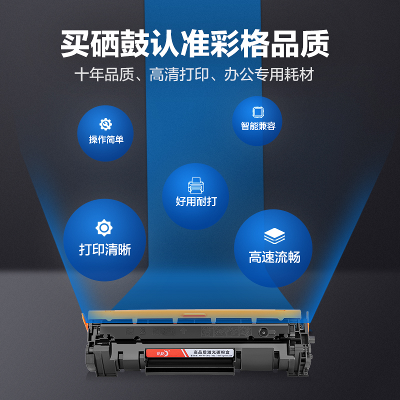 彩格CF244A硒鼓适用惠普M15A粉盒带芯片 m15w m28a m28w m31w m31a墨盒HP44A硒鼓欧洲版高清大图