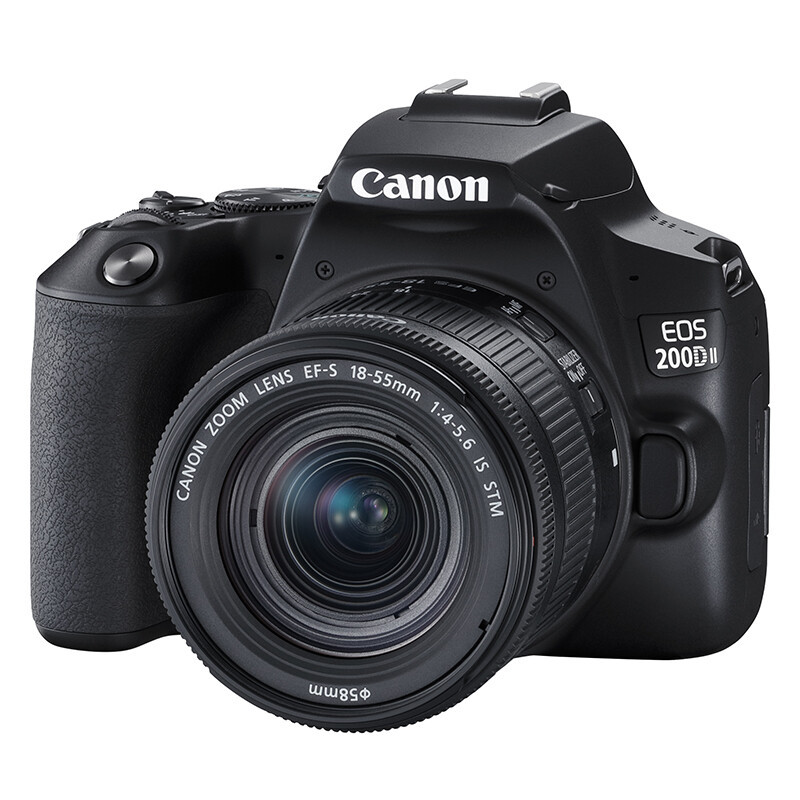佳能(CANON)200d2代 200D II(18-55mm) 入门级单反相机200d2代vlog家用迷你照相机 黑色高清大图