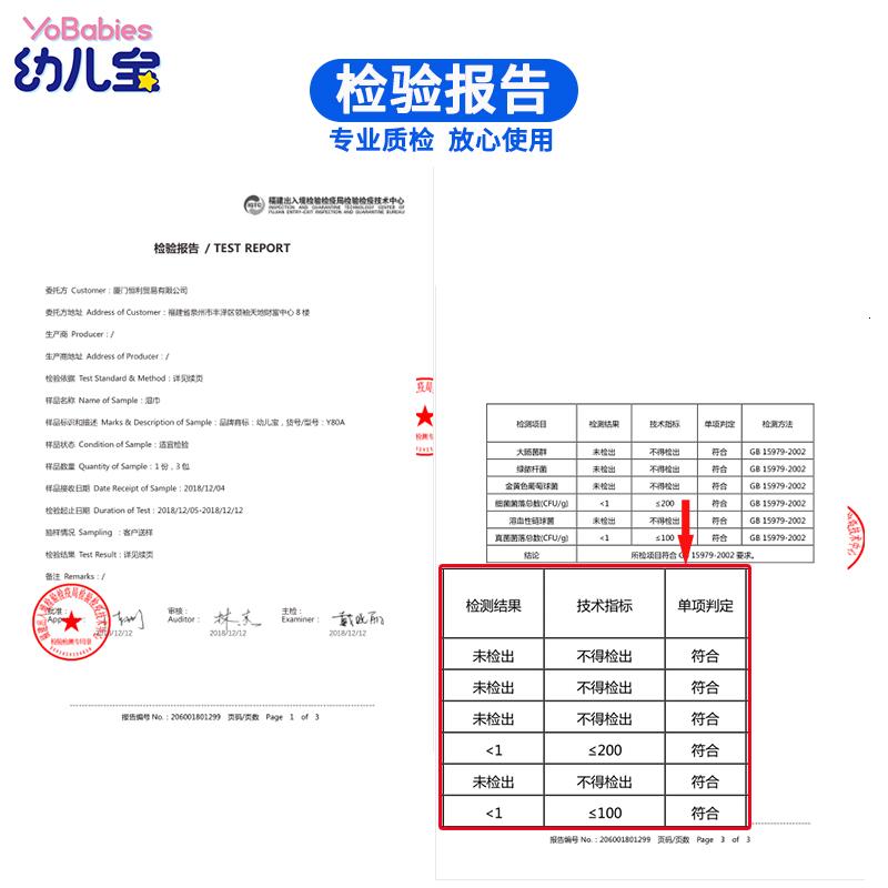 家柏饰(CORATED)儿湿巾纸80抽*4大包湿纸巾儿童手口专用实惠高清大图