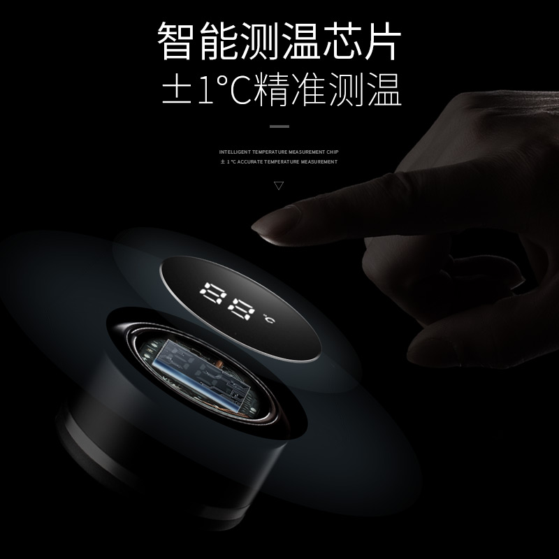 智能双层玻璃杯男女茶水分离泡茶杯便携隔热水杯子 玫瑰金高清大图