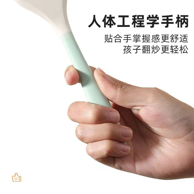 拜格(BAYCO)硅胶锅铲 食品级锅铲汤勺油刷刮刀辅食工具不粘锅炒菜铲子 BC5799高清大图