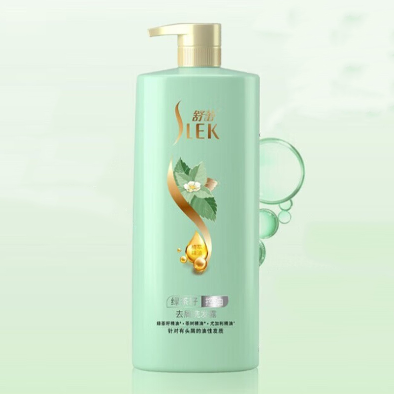 舒蕾洗发水男女士绿茶籽控油丰盈蓬松清爽去屑柔滑飘逸800ml高清大图