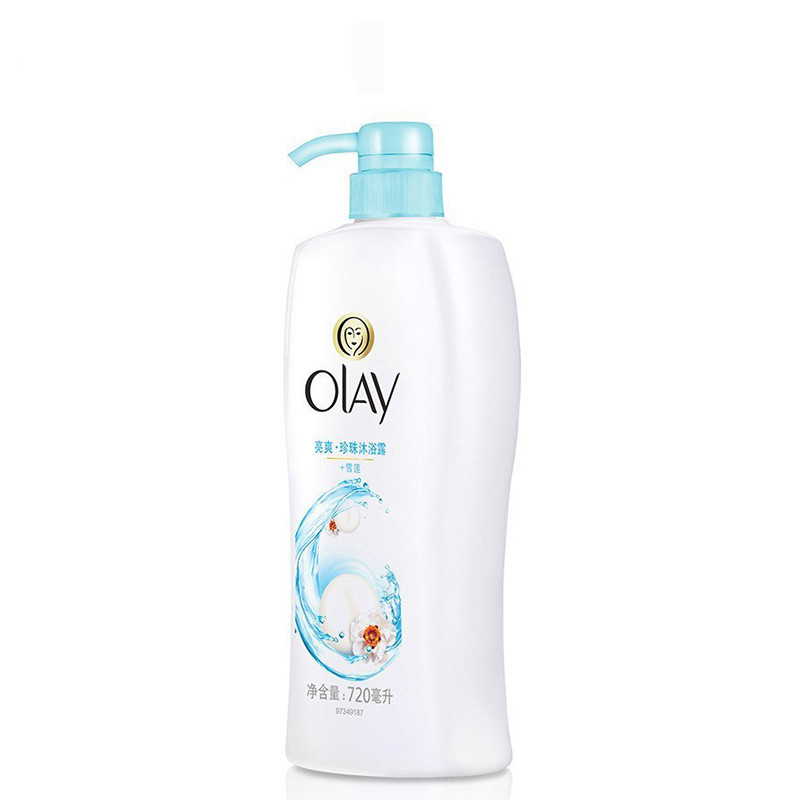 玉兰油(OLAY)美肌清爽沐浴露亮爽珍珠720ML泡澡 控油 保湿高清大图