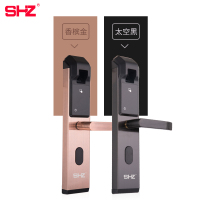 SHZ SH-102日本神護者智能门锁青春版智能家用防盗密码指纹锁防门锁家用指纹锁红古铜配标准锁包上门安.装