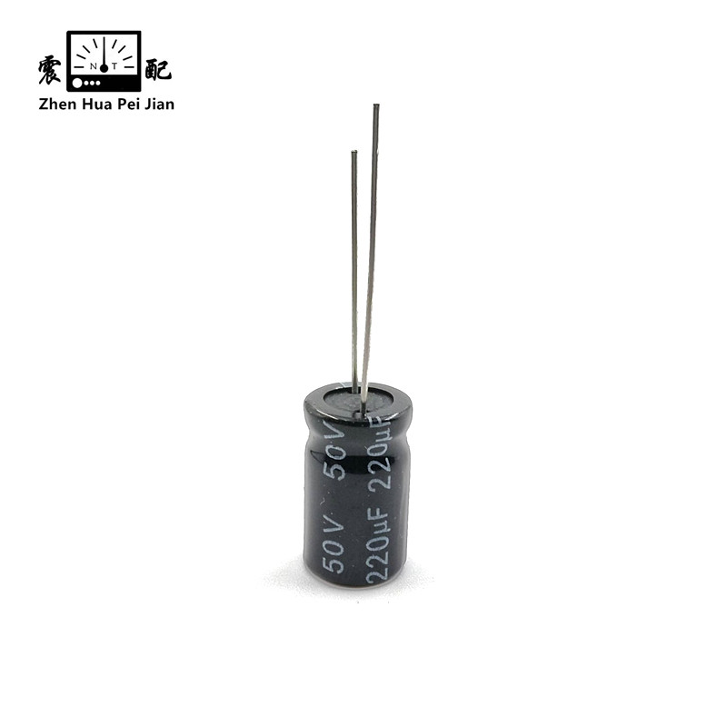震配 正容量铝电解电容器 CD10/CD11/50V220μF(16V25V35V63V备注) 只高清大图