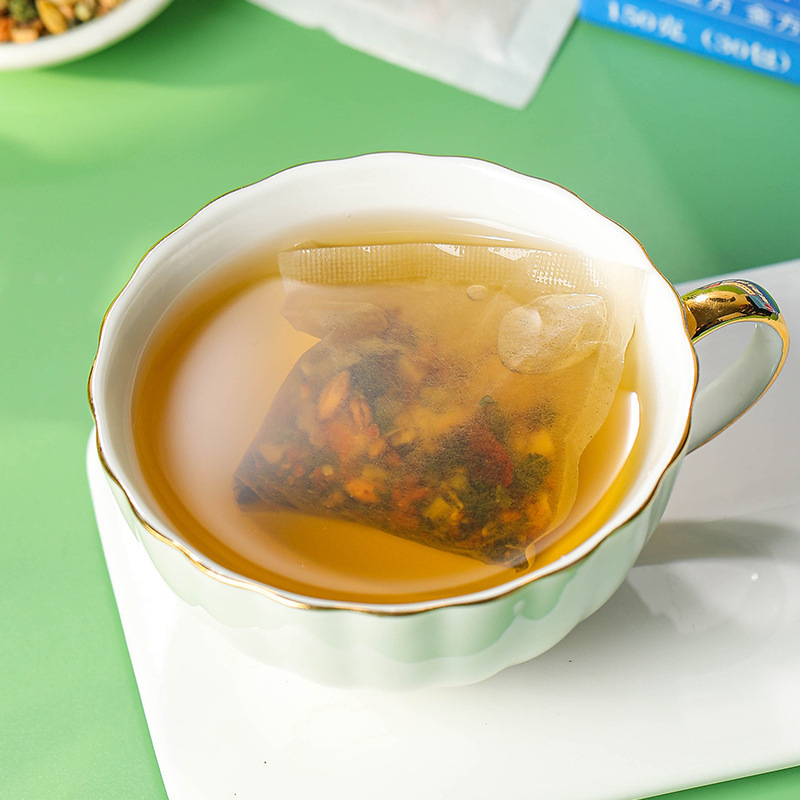 [2盒] 同仁堂汉医通绘茶 黄精桑叶山楂葛根益智仁甘草人参茶养生茶花茶官方旗舰店高清大图