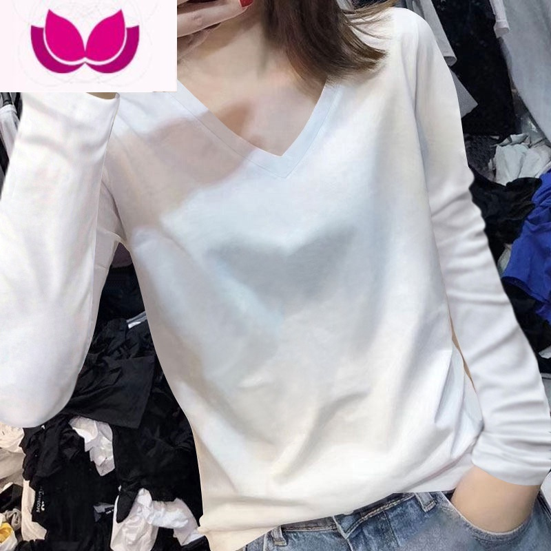 七斓白色时尚t恤女装韩版显瘦设计感小众休闲百搭打底衫上衣ins潮
