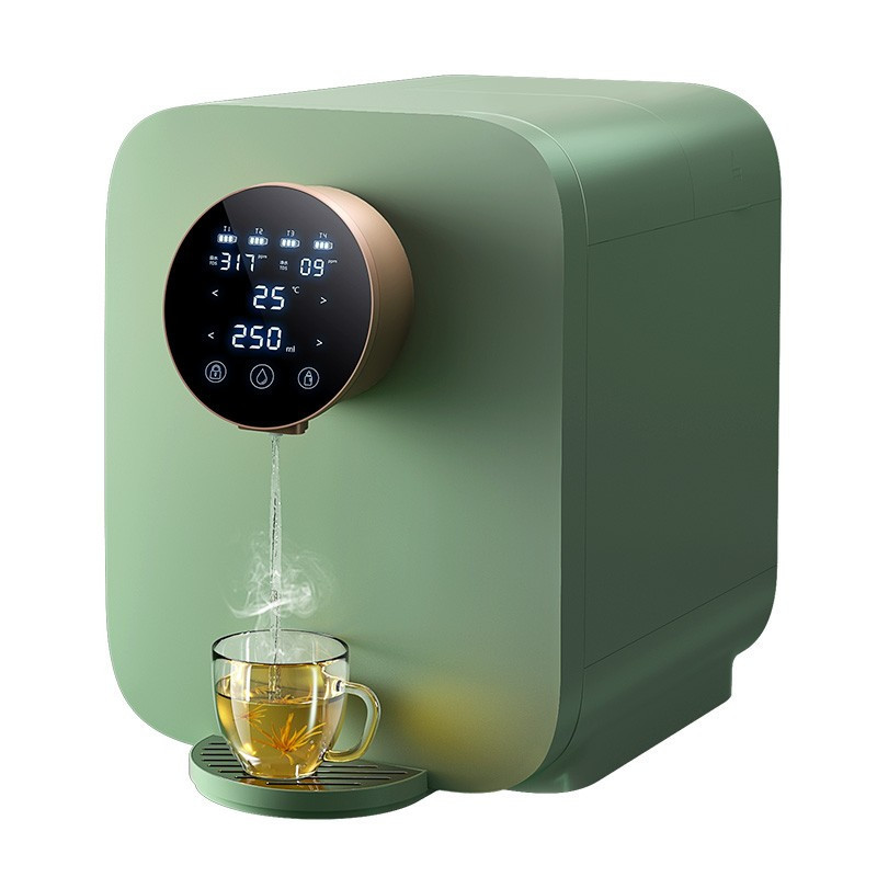 德国德克西WB-1冰晶绿2秒即热净水器家用直饮加热一体机反渗透饮水机RO膜台上式 小型饮水机 直饮机 免安装