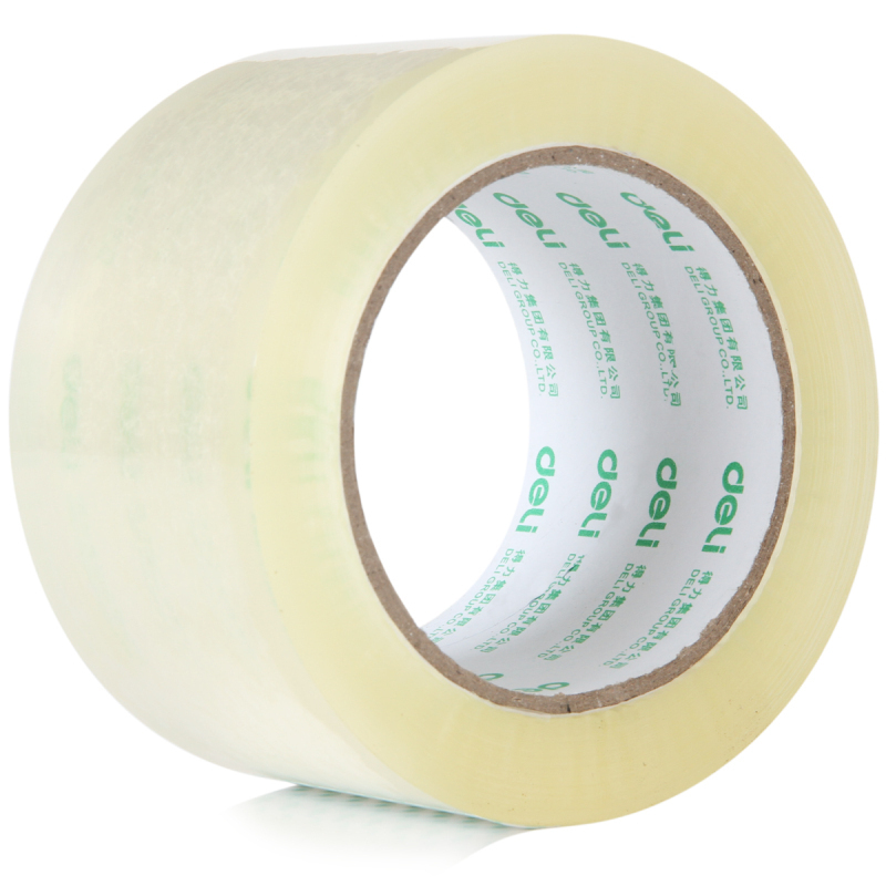 得力(deli) 30325高品质高透明封箱胶带打包胶带 60mm*100y*50um(91.4m/卷)6卷/筒