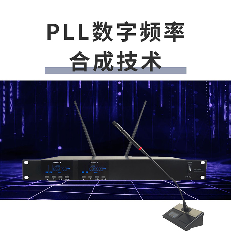 润普Runpu RP-WH9002E 会议室礼堂报告厅直播/演讲/智慧教育真分集专业无线一拖二鹅颈式麦克风高清大图