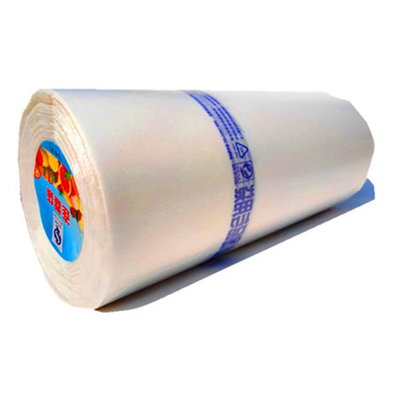 厨房加厚食品保鲜袋家用pe手撕市购物塑料袋一次性保鲜袋|QS款(印食品专用袋字样)+2斤装 35cm*45cm约125个图片