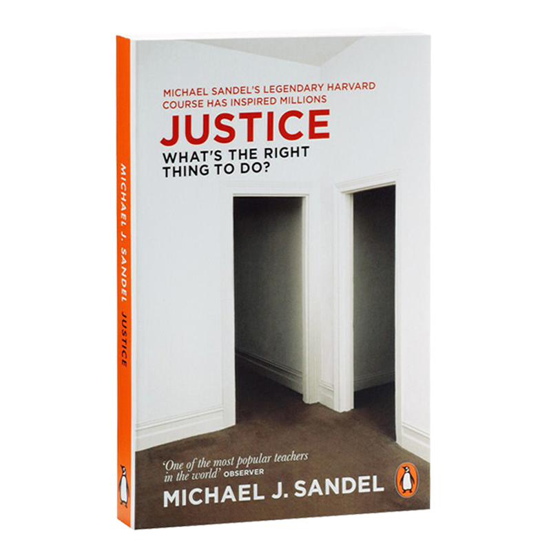 [正版]公正 做哪些事是正确的 英文原版 Justice 迈克尔桑德尔公开课 哈佛教授的政治经济学入门课 理性精神思辨高清大图
