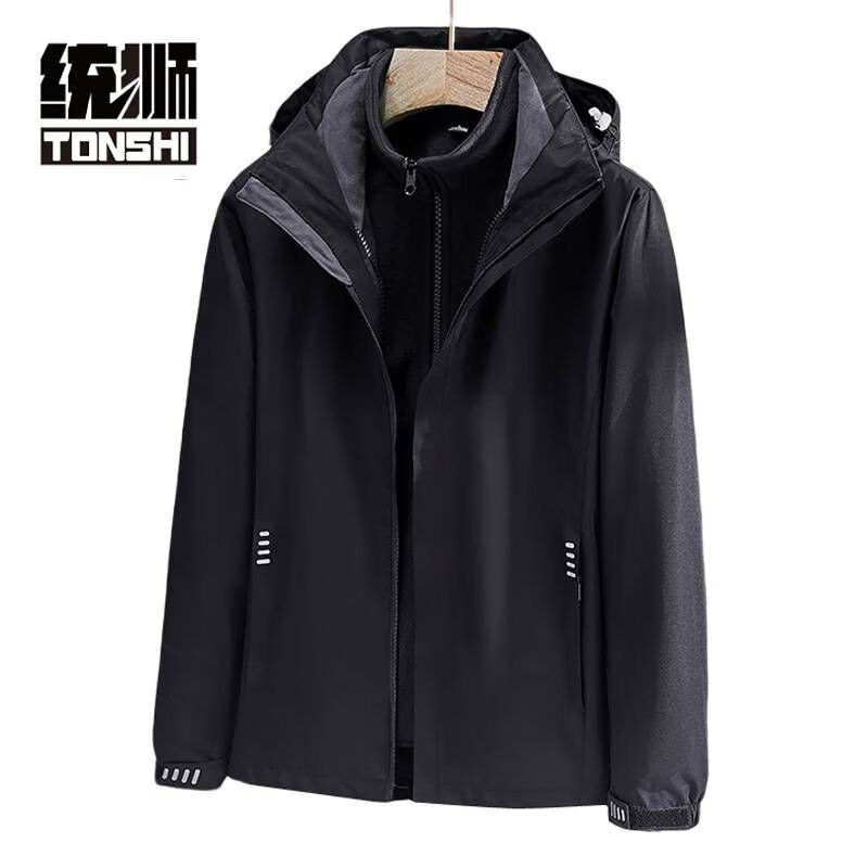 统狮冲锋风衣 5026 件 男款-深空黑 3XL