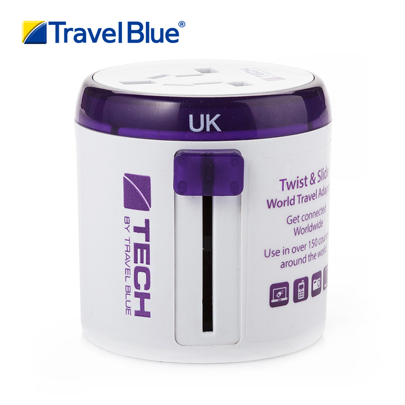 Travel Blue 蓝旅 魔方环球通用转换插座260紫色