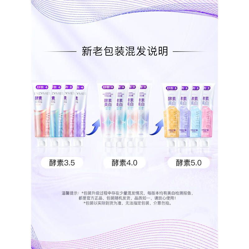 舒客 维C养护牙膏(专效护龈维他命)120g*3高清大图