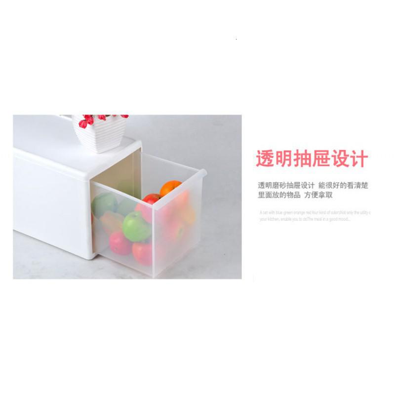 加厚单层日韩式分层自由组合塑料抽屉式收纳箱衣柜大号整理柜 三维工匠 白色透明 宽型[46x34x21厘米]高清大图
