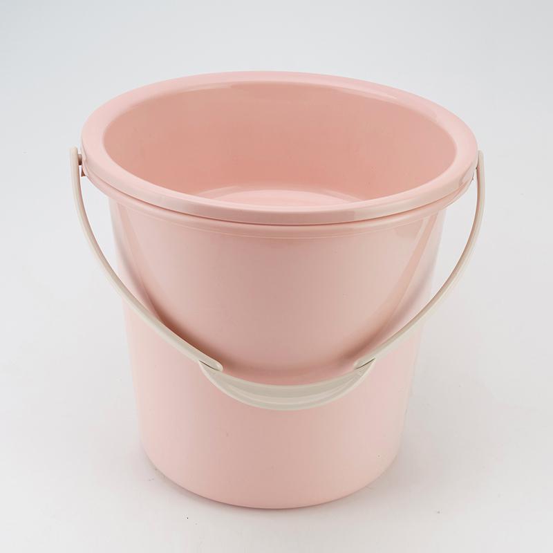日系家用桶盆套装学生宿舍卫生间洗脸盆塑料加厚手提水桶圆桶无盖