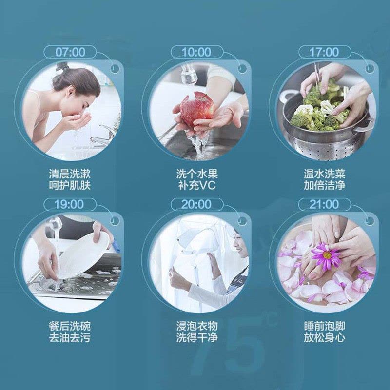 Haier/海尔电热水器6.6升家用上出水小厨宝EC6.6FP 2200W速热 安全防电墙 一级能效 便捷旋钮调温图片
