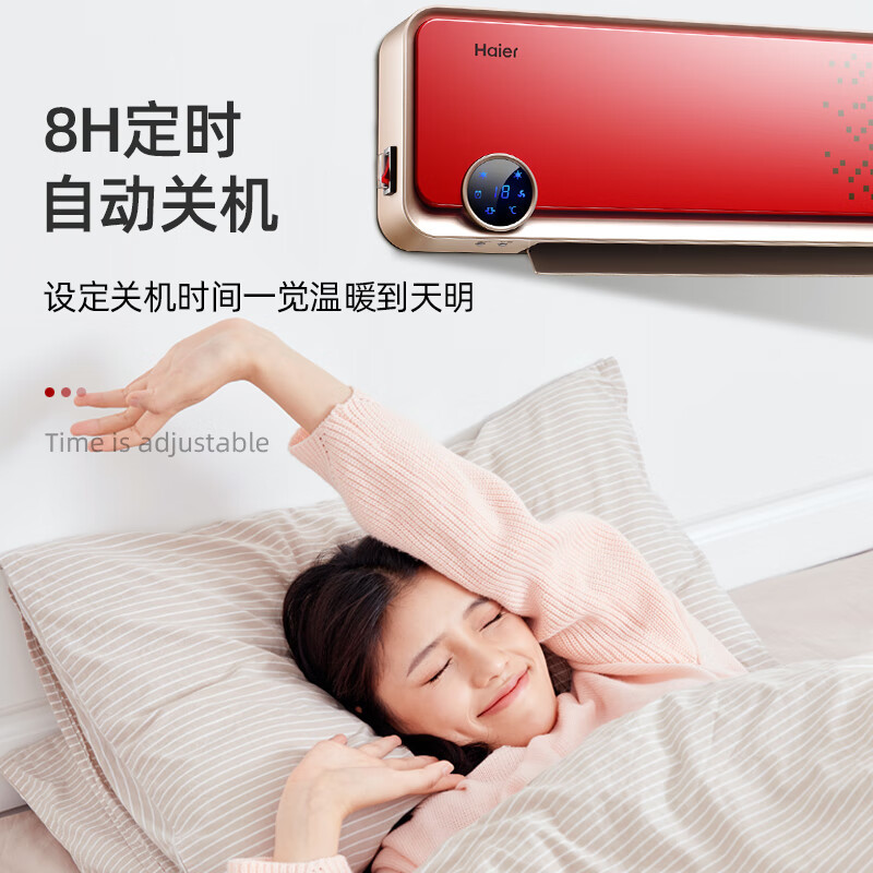 海尔(Haier)暖风机取暖器2000W功率 浴室壁挂式家用电暖器节能省电热风机壁挂电暖气防水 HNS2005 遥控款高清大图