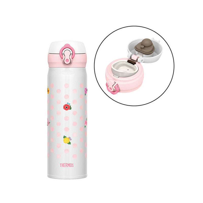 [海外直采 原装正品]膳魔師(THERMOS) 保温杯 真空不锈钢 JNL-502 白色斑点 500毫升