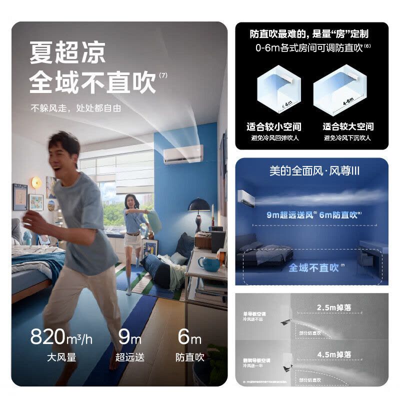 美的(Midea)空调挂机大1.5匹家用风尊三代全面风新一级能效变频冷暖客厅卧室壁挂式智能空调KFR-35GW/MXC3图片
