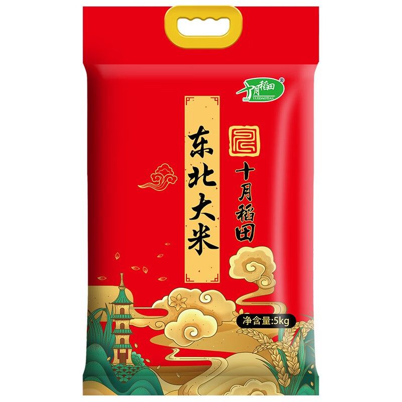 十月稻田 东北大米5kg 十月稻田