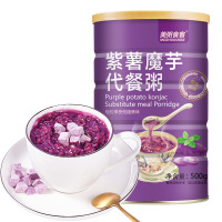 美粥食客 紫薯魔芋代餐粥500g/罐 五谷粉代餐粉即食代餐